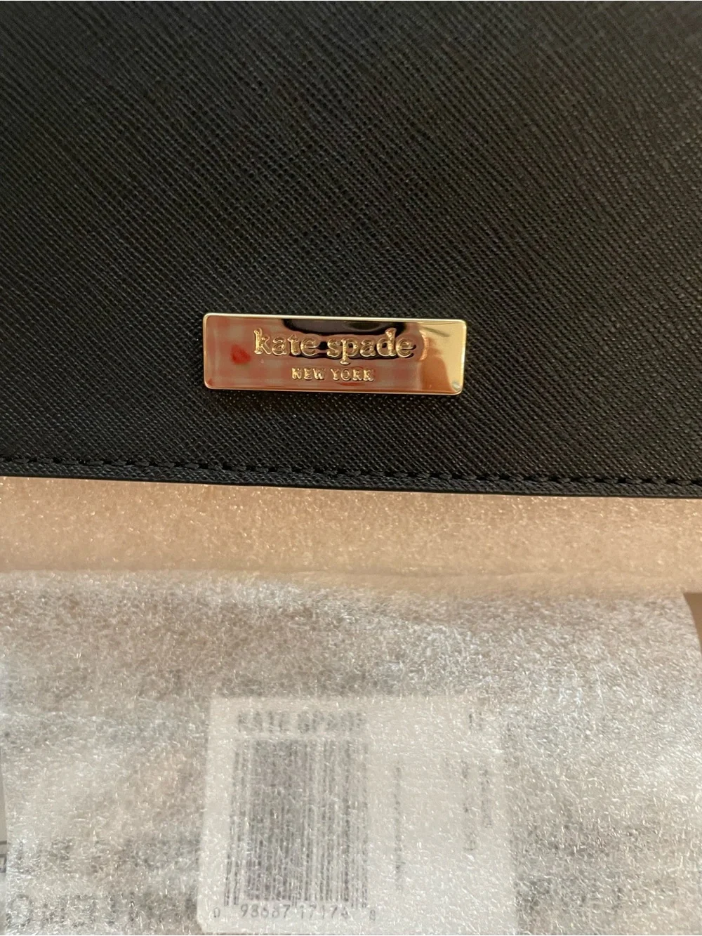 NWT kate spade Black and Beige Two-Tone Crossbody Bag with leather/chain strap